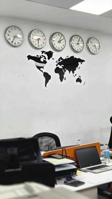 A senior accountant at the window